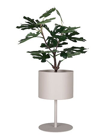Jardinière Trofa - Jardinière, acier, sable ø21,5x36 cm