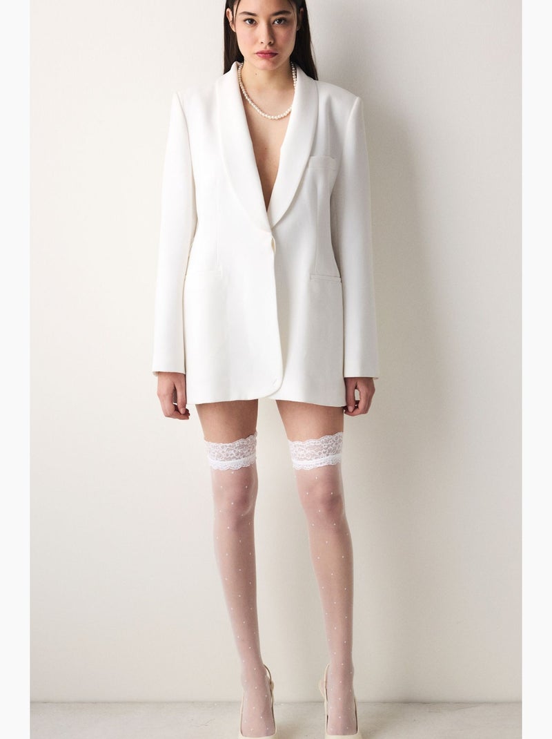 Jarretière stil femme penti Blanc - Kiabi