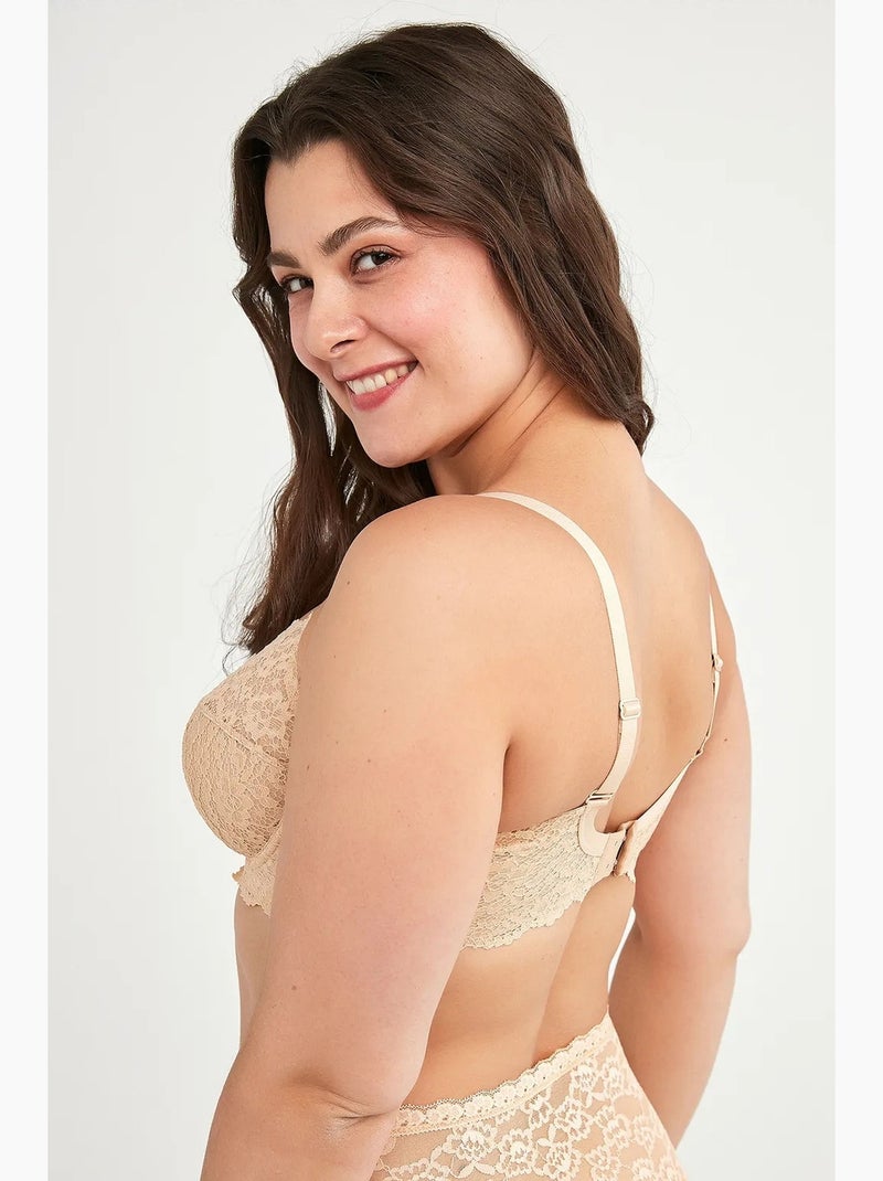 Jasmine gainant en dentelle grande taille penti Beige argile - Kiabi
