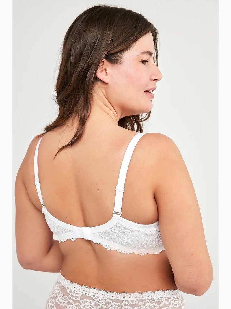 Jasmine gainant en dentelle grande taille penti Blanc - Kiabi