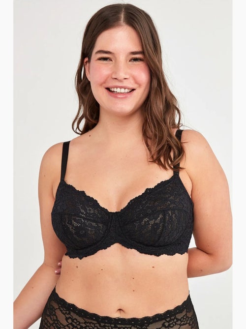 Jasmine gainant en dentelle grande taille penti - Kiabi Jasmine gainant en dentelle grande taille penti - Kiabi