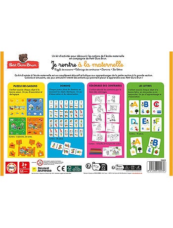 Je Rentre à La Maternelle Petit Ours Brun - Educa Borras