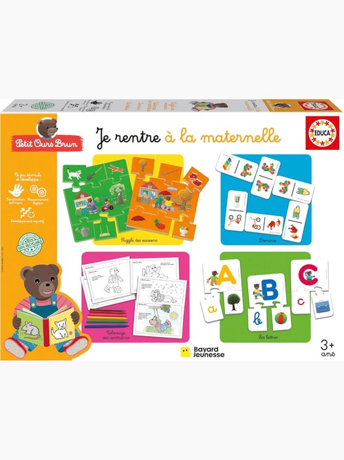 Je Rentre à La Maternelle Petit Ours Brun - Educa Borras - Kiabi Je Rentre à La Maternelle Petit Ours Brun - Educa Borras - Kiabi