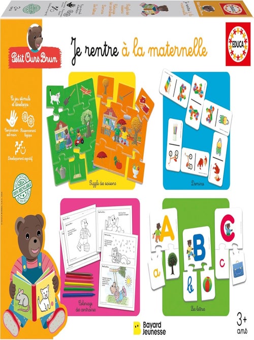 Je Rentre à La Maternelle Petit Ours Brun - Educa Borras - Kiabi