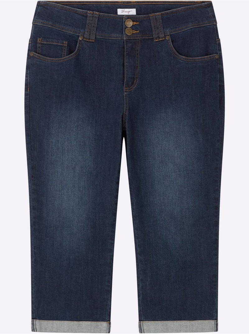 Jean 3/4 - Taille Standard - Sheego Bleu foncé - Kiabi
