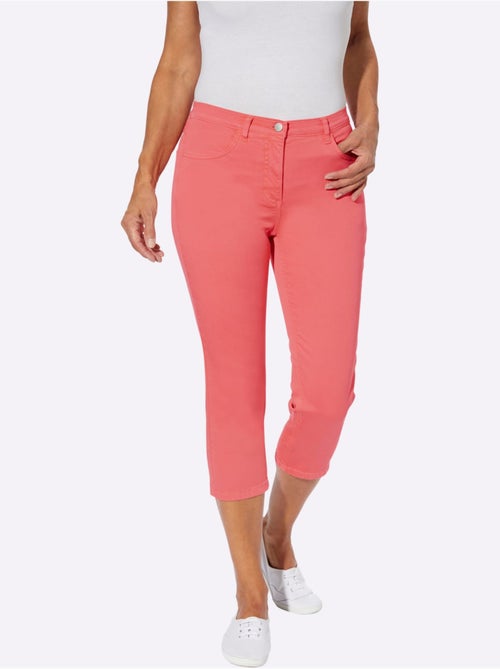 Jean 3/4 avec laçage décoratif et poches en arrière - Taille standard - Moda Vilona - Kiabi