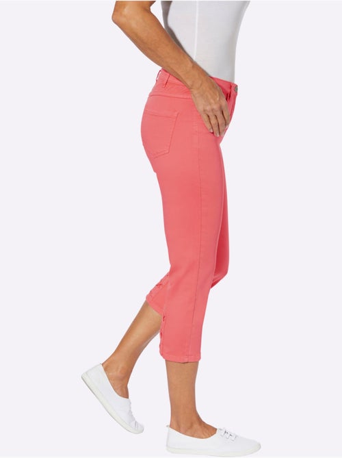 Jean 3/4 avec laçage décoratif et poches en arrière - Taille standard - Moda Vilona - Kiabi