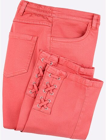Jean 3/4 Laçage Décoratif - Taille Standard - Moda Vilona