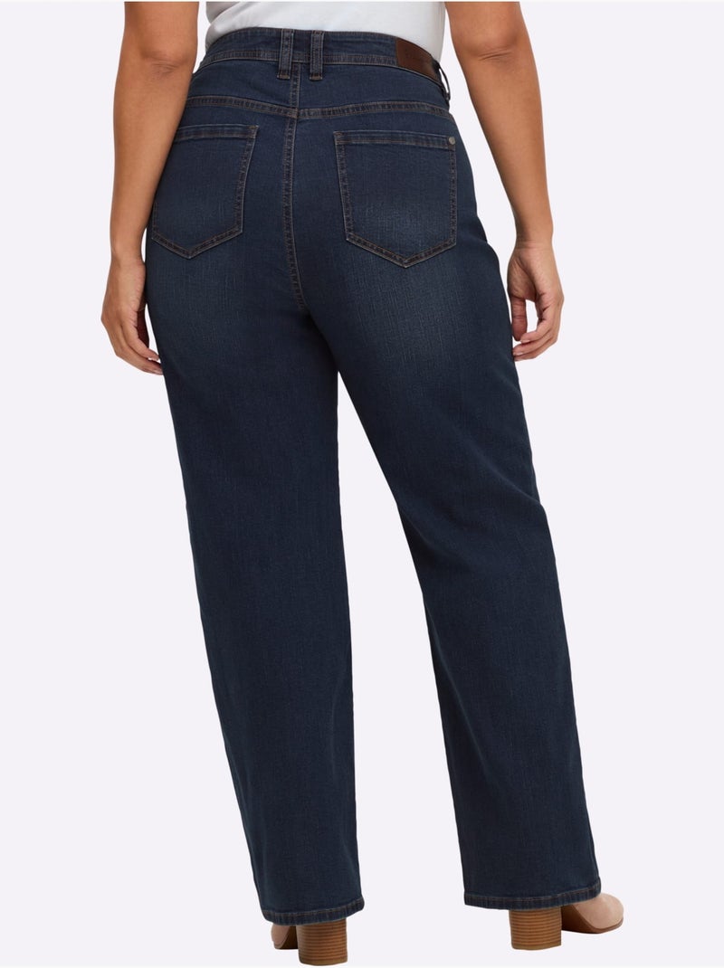 Jean 5 Poches - Taille Standard - Sheego Bleu foncé - Kiabi