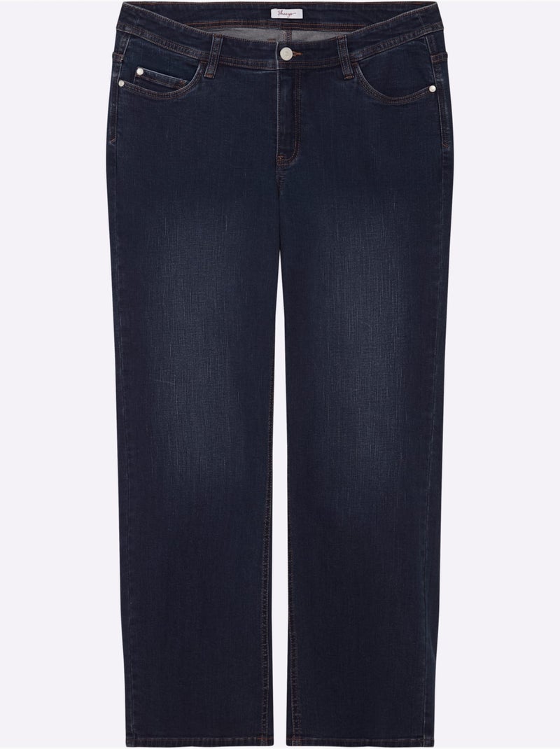 Jean 5 Poches - Taille Standard - Sheego Bleu foncé - Kiabi