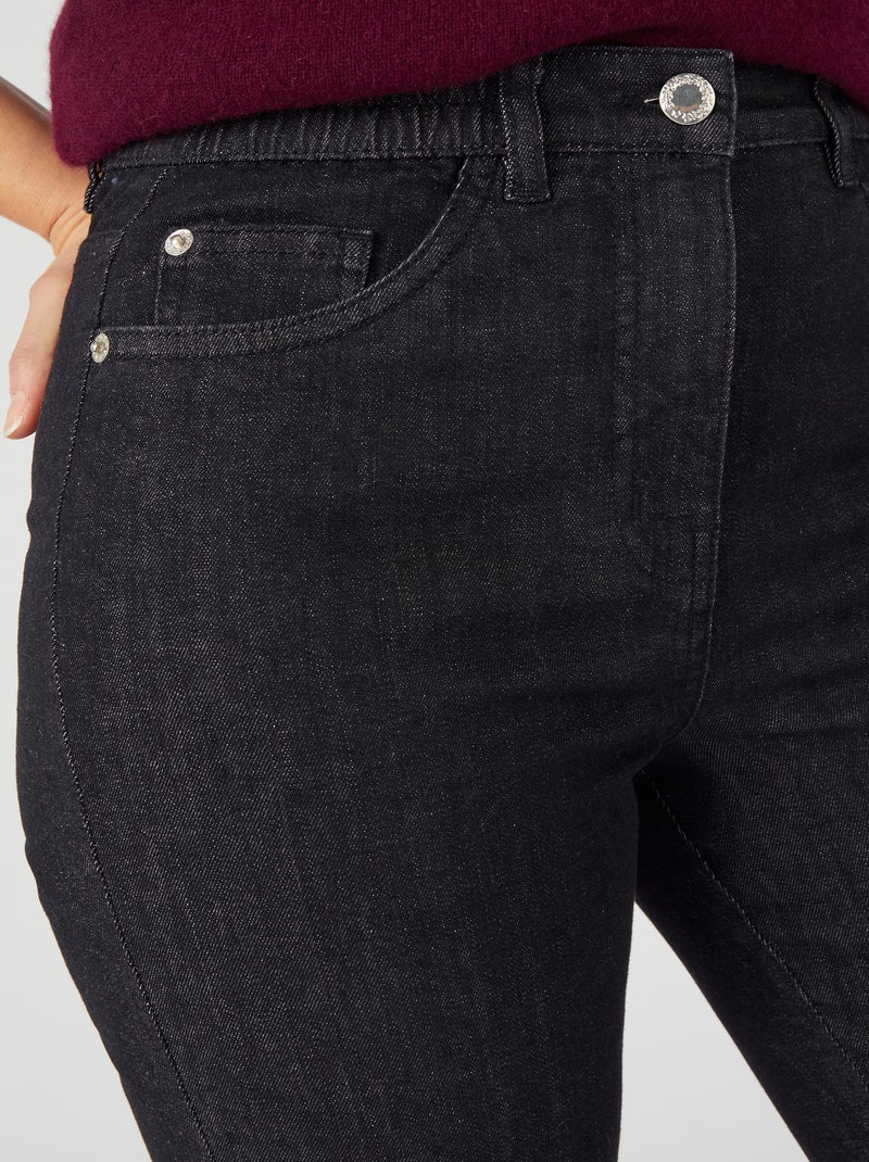 Jean 5 poches, 3 statures - Damart Noir - Kiabi