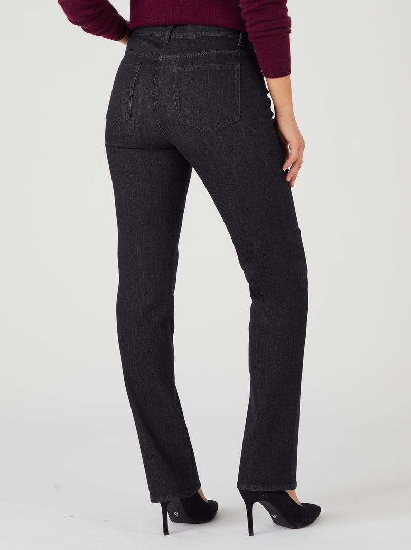 Jean 5 poches, 3 statures - Damart Noir - Kiabi