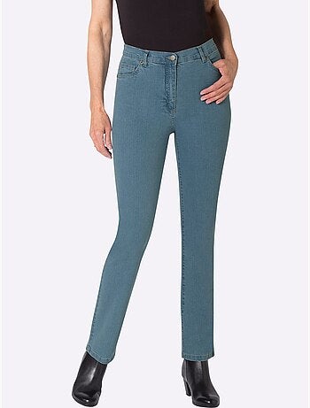 Jean 5 poches avec broderie et éléments fantaisie - Taille standard - Moda Vilona