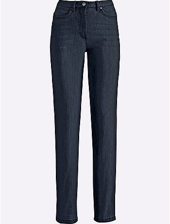 Jean 5 poches avec effet délavé en coton extensible - taille courte - witt