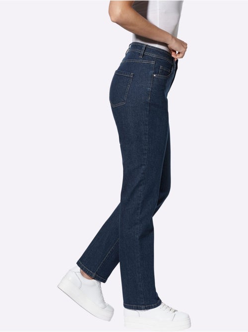 Jean 5 poches avec ceinture gainante et jambe droite - taille standard - witt - Kiabi Jean 5 poches avec ceinture gainante et jambe droite - taille standard - witt - Kiabi