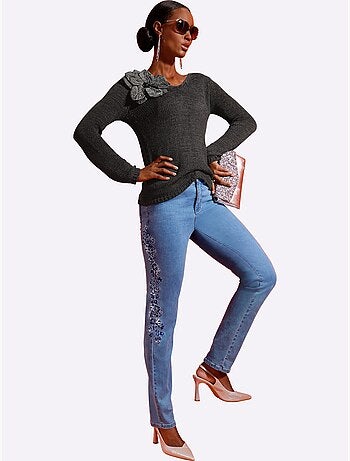 Jean 5 Poches Avec Coton - Taille Standard - Helline
