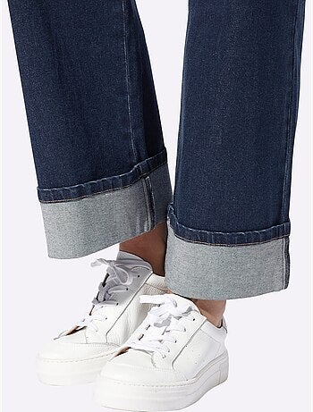 Jean 5 Poches Avec Revers Fixé - Taille Standard - Helline
