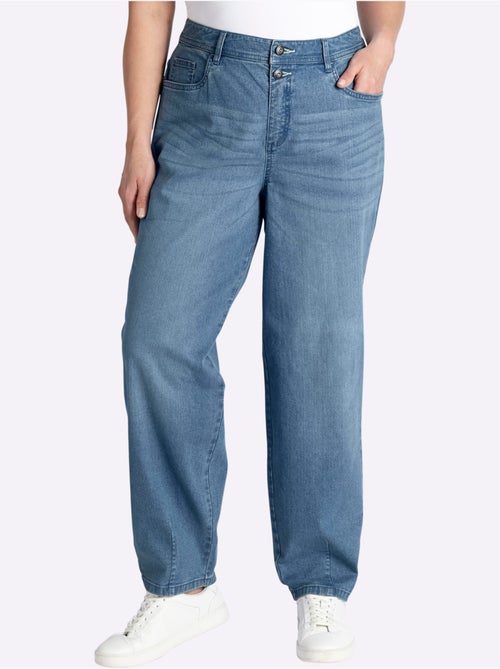 Jean 5 Poches Bas De Jambe Confortable - Taille Standard - Sheego - Kiabi