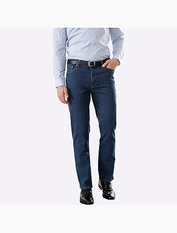 Jean 5 poches ceinture élastique intérieure confortable. - taille moyenne - moda vilona