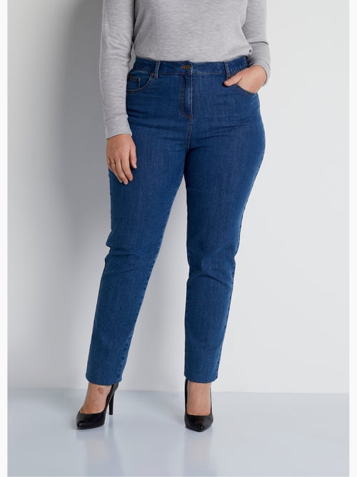 Jean 5 poches ceinture extensible coton stretch - Afibel - Kiabi