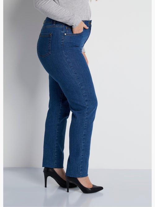 Jean 5 poches ceinture extensible coton stretch - Afibel - Kiabi