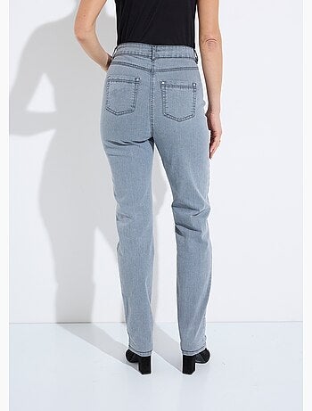 Jean 5 poches ceinture extensible coton stretch - Afibel