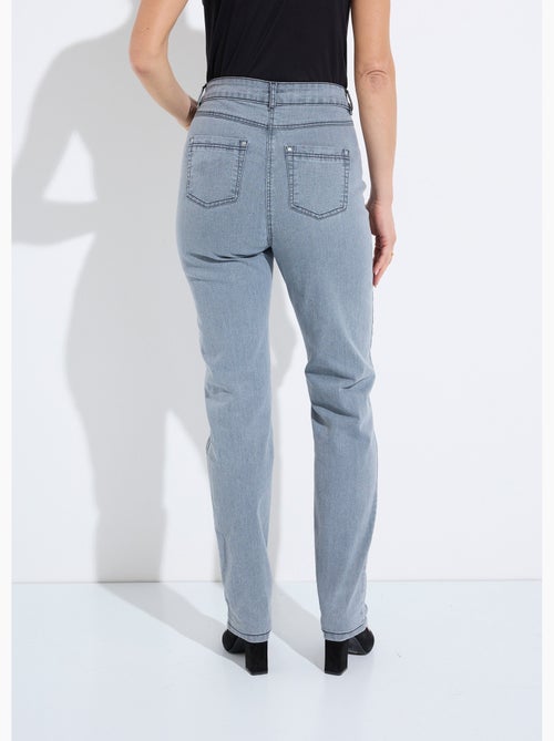 Jean 5 poches ceinture extensible coton stretch - Afibel - Kiabi