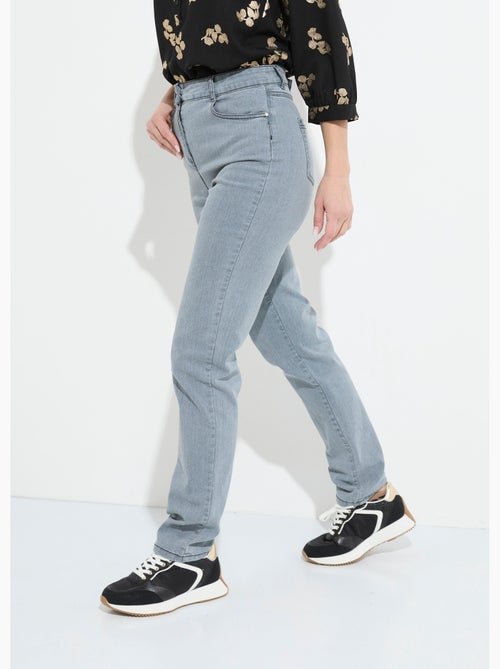 Jean 5 poches ceinture extensible coton stretch - Afibel - Kiabi