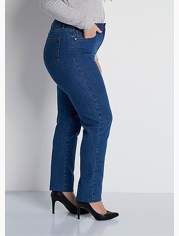 Jean 5 poches ceinture extensible coton stretch