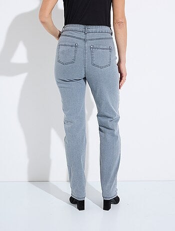 Jean 5 poches ceinture extensible coton stretch