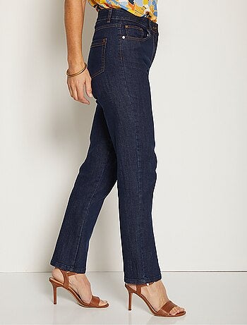 Jean 5 poches ceinture extensible coton stretch