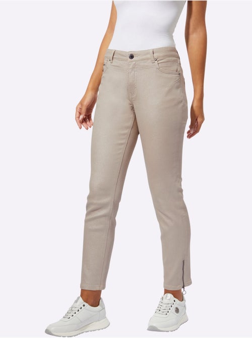 Jean 5 Poches Coton Extensible Confortable - Taille Courte - helline - Kiabi