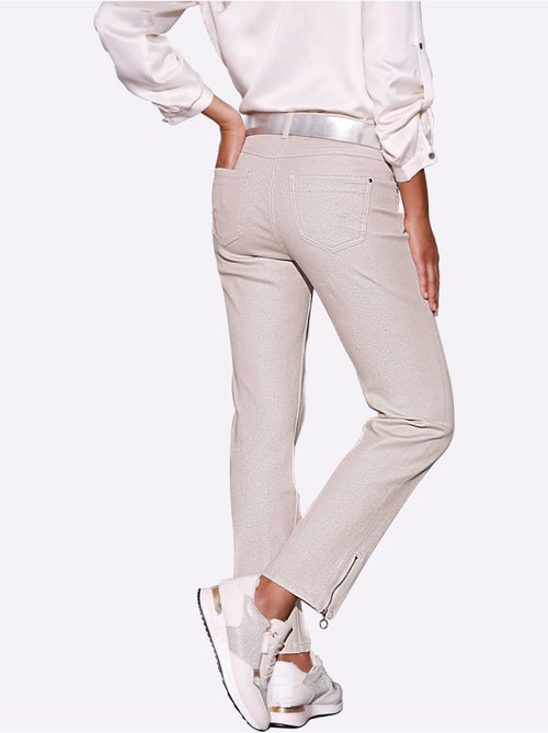 Jean 5 Poches Coton Extensible Confortable - Taille Standard - helline - Kiabi