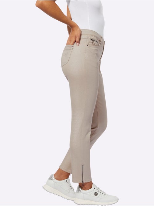 Jean 5 Poches Coton Extensible Confortable - Taille Standard - helline - Kiabi
