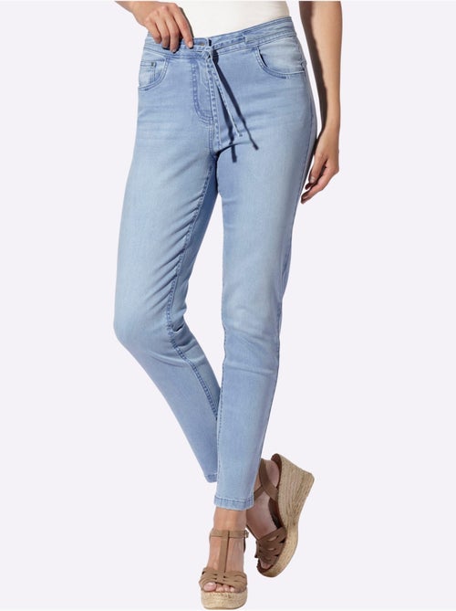 Jean 5 Poches Coulisse Et Lien à Nouer - Taille Standard - Helline - Kiabi