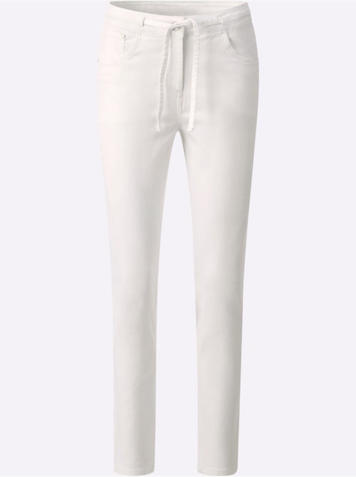 Jean 5 Poches Coulisse Et Lien à Nouer - Taille Standard - Helline - Kiabi Jean 5 Poches Coulisse Et Lien à Nouer - Taille Standard - Helline - Kiabi
