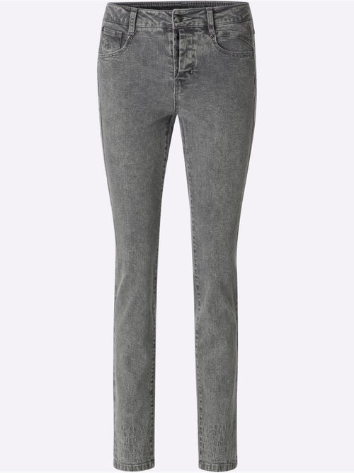 Jean 5 poches coupe 5 poches - taille standard - helline - Kiabi Jean 5 poches coupe 5 poches - taille standard - helline - Kiabi