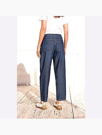 Jean 5 poches coupe barrel - taille standard - helline