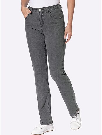 Jean 5 poches coupe parfaite grâce à l'élasthanne - taille courte - moda vilona