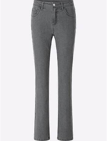 Jean 5 poches coupe parfaite grâce à l'élasthanne - taille courte - moda vilona