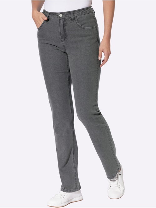 Jean 5 poches coupe parfaite grâce à l'élasthanne - taille courte - moda vilona - Kiabi Jean 5 poches coupe parfaite grâce à l'élasthanne - taille courte - moda vilona - Kiabi