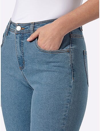 Jean 5 poches coupe parfaite grâce à l'élasthanne - taille standard - moda vilona