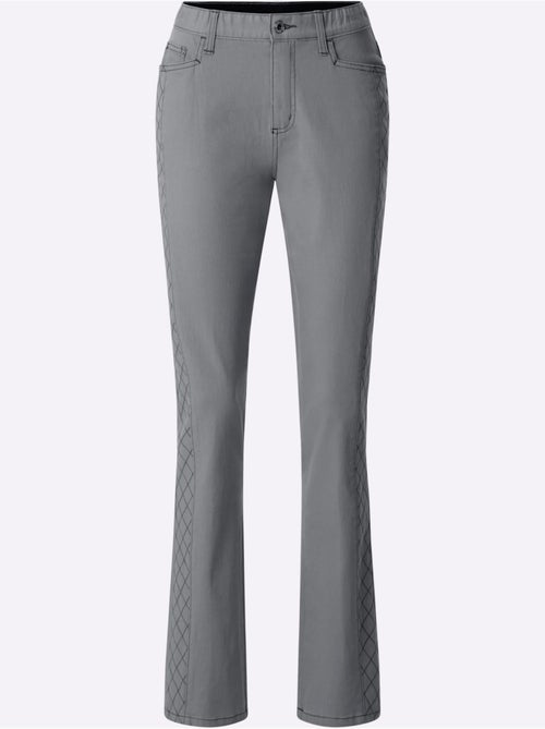 Jean 5 poches couture latérale avancée pour un effet affinant - taille standard - witt - Kiabi Jean 5 poches couture latérale avancée pour un effet affinant - taille standard - witt - Kiabi