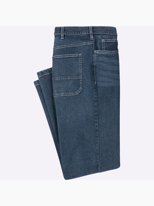 Jean 5 Poches Délavage Spécial Pour Un Coloris Tendance - Taille Moyenne - Moda Vilona - Kiabi