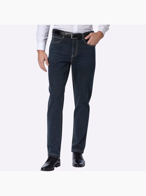 Jean 5 Poches Délavage Spécial Pour Un Coloris Tendance - Taille Moyenne - Moda Vilona - Kiabi Jean 5 Poches Délavage Spécial Pour Un Coloris Tendance - Taille Moyenne - Moda Vilona - Kiabi