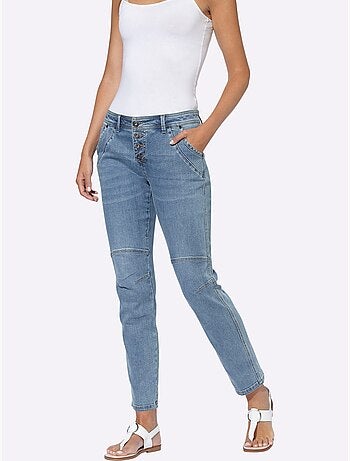 Jean 5 Poches Délavage Spécial Pour Un Coloris Tendance - Taille Standard - Helline