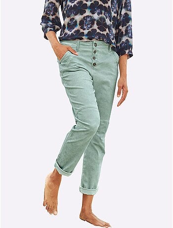 Jean 5 poches délavage spécial pour un coloris tendance - taille standard - helline