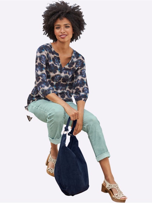 Jean 5 Poches Délavage Spécial Pour Un Coloris Tendance - Taille Standard - Helline - Kiabi