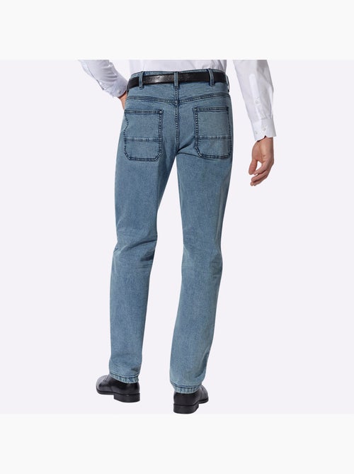 Jean 5 Poches Délavage Spécial Pour Un Coloris Tendance - Taille Standard - Moda Vilona - Kiabi Jean 5 Poches Délavage Spécial Pour Un Coloris Tendance - Taille Standard - Moda Vilona - Kiabi