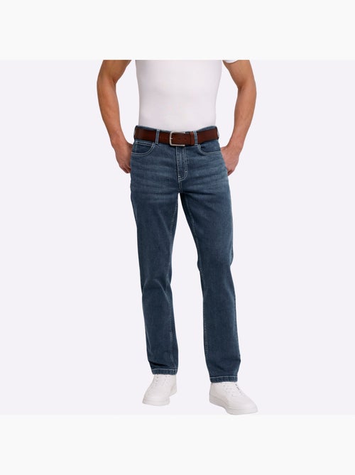 Jean 5 Poches Délavage Spécial Pour Un Coloris Tendance - Taille Standard - Moda Vilona - Kiabi Jean 5 Poches Délavage Spécial Pour Un Coloris Tendance - Taille Standard - Moda Vilona - Kiabi